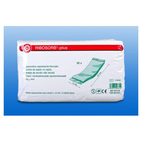 RIBOSORB Vlieswindeln Plus 11x37 cm 50 Stck
