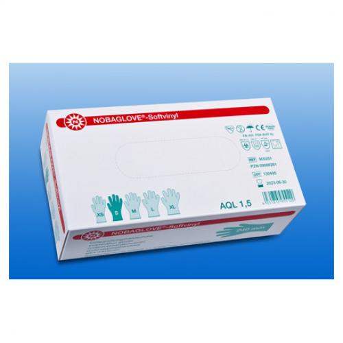 NOBAGLOVE Softvinyl Unt.Handschuhe puderfrei Gr.M 100 Stck