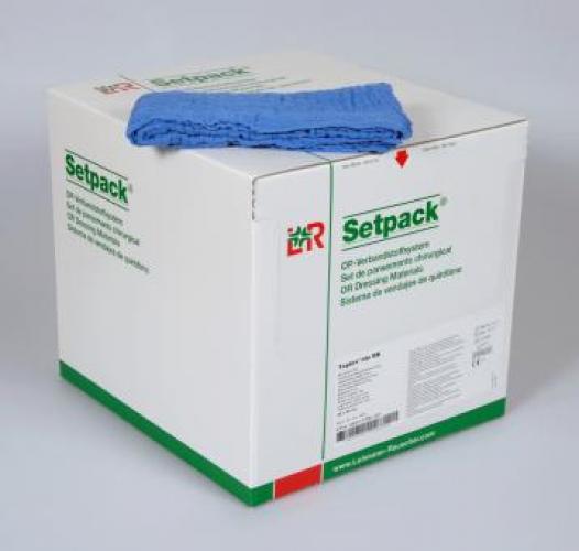 BAUCHTUCH lite steril 40x40cm 4fach blau RK 14x 2 Stck