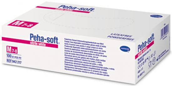 PEHA-SOFT nitrile white Unt.Hands.unsteril pf M 100 Stck
