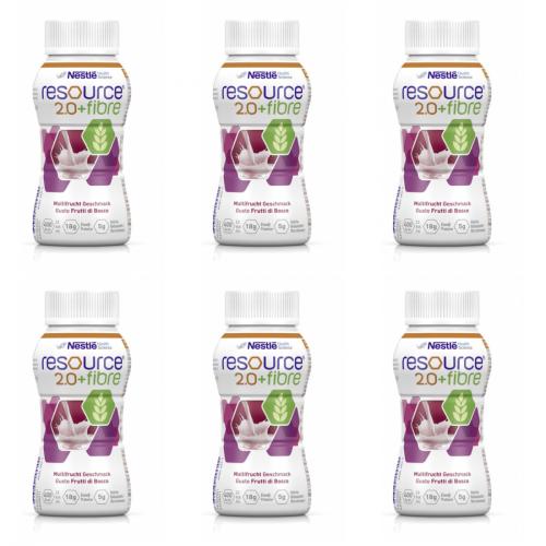RESOURCE 2.0+FIBRE MULTIFRUCHT 6x4x200ml