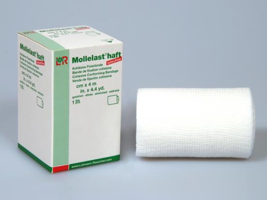 MOLLELAST haft Binden latexfrei 10 cmx4 m wei 1 Stck