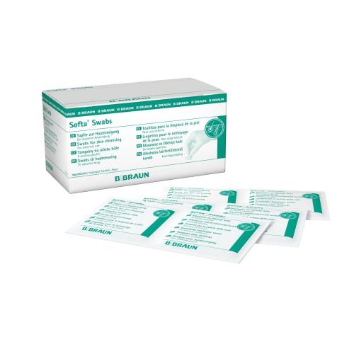10x ALKOHOLTUPFER Softa Swabs 100 Stk.