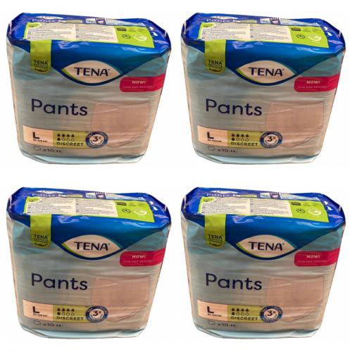 TENA PANTS Discreet L 95-125 cm Einweghose 4x10 Stck