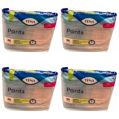 TENA PANTS Discreet M 75-100 cm Einweghose 4x12 Stck