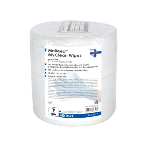 MYCLEAN Wipes premium L Des.Tcher Serie plus 140 Stck 1 Rolle