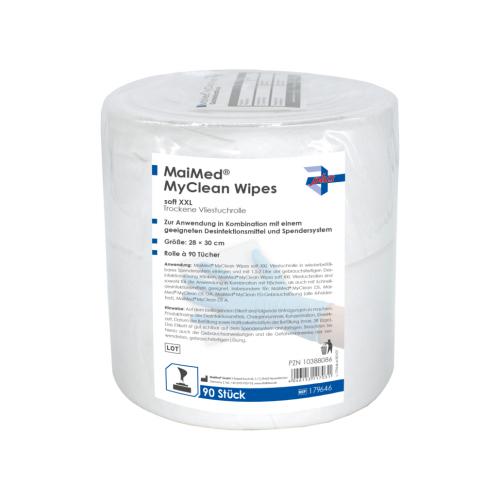 MYCLEAN Wipes soft XXL Des.Tcher Serie plus 90 Stck / Rolle