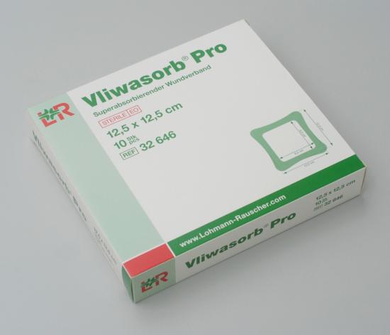 VLIWASORB Pro superabsorb.Komp.steril 12,5x12,5 cm 10 Stck