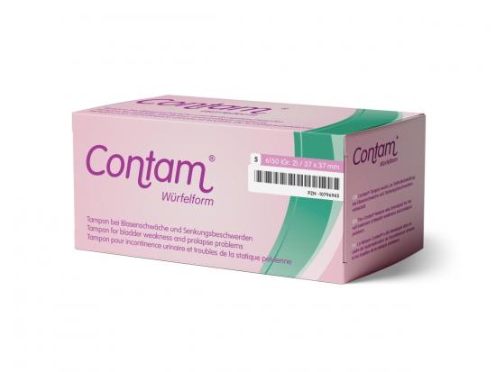 CONTAM Vaginaltampon Wrfel 37x37 mm 5 Stk.