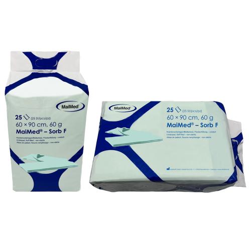 MAIMED-Sorb F Krankenunterlage 60x90 cm Flocke 60g 4x25 Stck
