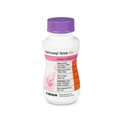 NUTRICOMP Drink Plus Erdbeer 24X200ML