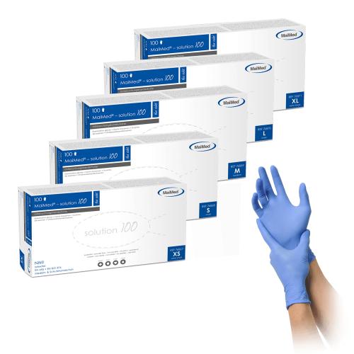 MAIMED-solution100 blue vio.U-Hands.Nit.unst.pf L 100 Stck