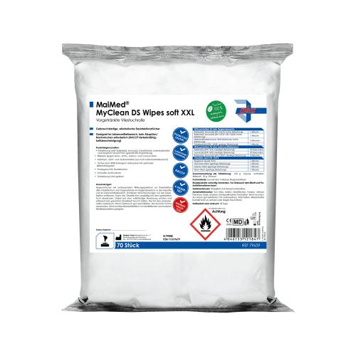 MYCLEAN Wipes soft XXL Des.Tcher vorgetrnkt 70 Stck / 1 Rolle
