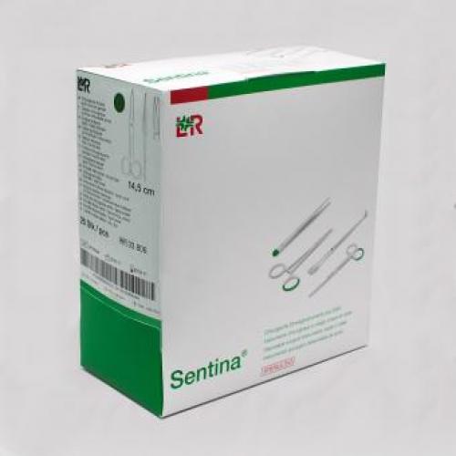 SENTINA chirurgische Schere 14,5 cm gerade, steril sp/st 25 Stck