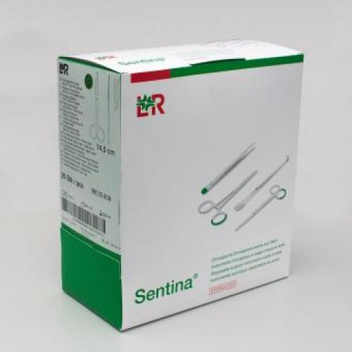 SENTINA chirurgische Schere 14,5 cm gerade st/st , steril 25 Stck