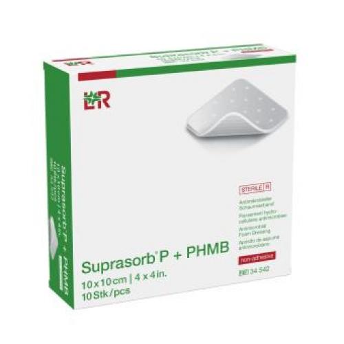 SUPRASORB P+PHMB Schaumverband 7,5x7,5 cm 10 Stck