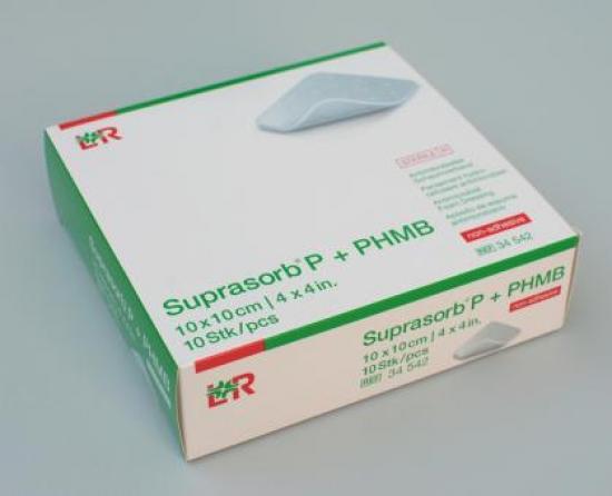 SUPRASORB P+PHMB Schaumverband 10x10 cm 10 Stck