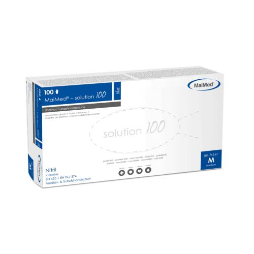 MAIMED-solution100 blue U-Hands.Nitril unst.pf M 100 Stck