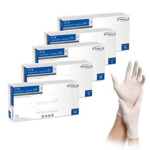MAIMED-solution100 white U-Hands.Nitril unste.pf M 100 Stck