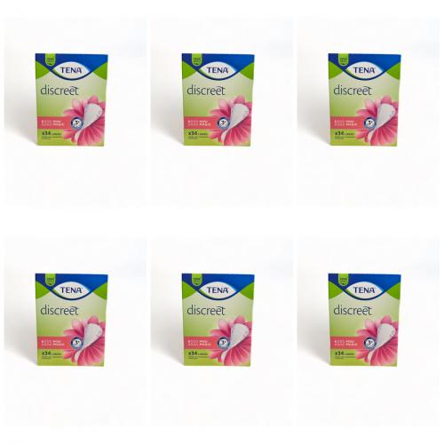 TENA DISCREET Inkontinenz Slipeinl.mini magic 6x34 Stk.