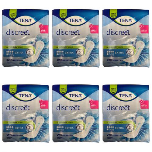 TENA LADY Discreet Einlagen extra 6x20 Stck