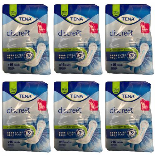 TENA LADY Discreet Inkontinenz Einlagen extra plus 6x16 Stk.