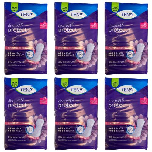TENA LADY Discreet Einlagen maxi night 6x12 Stk.