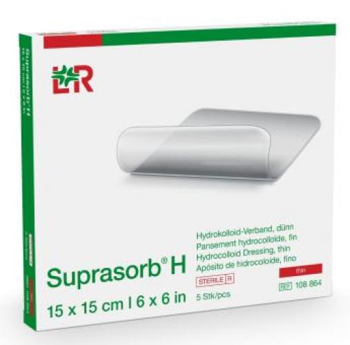 SUPRASORB H Hydrokoll.Verb.dnn 15x15 cm 5 Stck