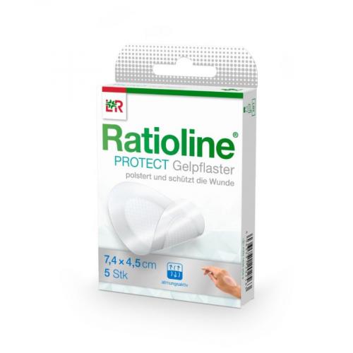 RATIOLINE protect Gelpflaster 4,5x7,4 cm 5 Stck