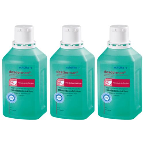 3 x DESDERMAN 78,2 g/100 g Lsg.z.Anw.a.d.Haut 500ml