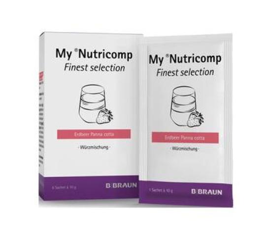 MY NUTRICOMP Erdbeer Panna Cotta Pulver Btl. 6x 10g