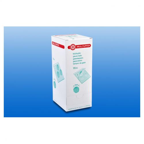 MULLTUPFER-steril Drm.3,0 cm P3 15x 3 Stck