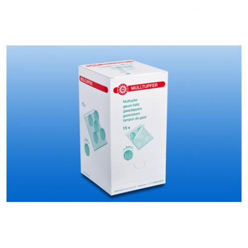 MULLTUPFER-steril Drm.3,0 cm P5 15x 5 Stck