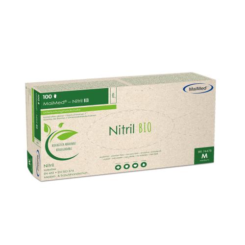 MAIMED Nitril BIO Unt.Handsch.unste.pf Gr.M grn 100 Stck