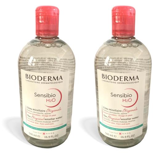 2 x BIODERMA Sensibio H2O Rein.Lsg.Mizellenwasser 500ml