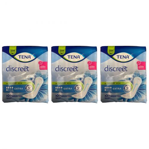 TENA LADY Discreet Einlagen extra 3x20 Stck ( 60 St.)